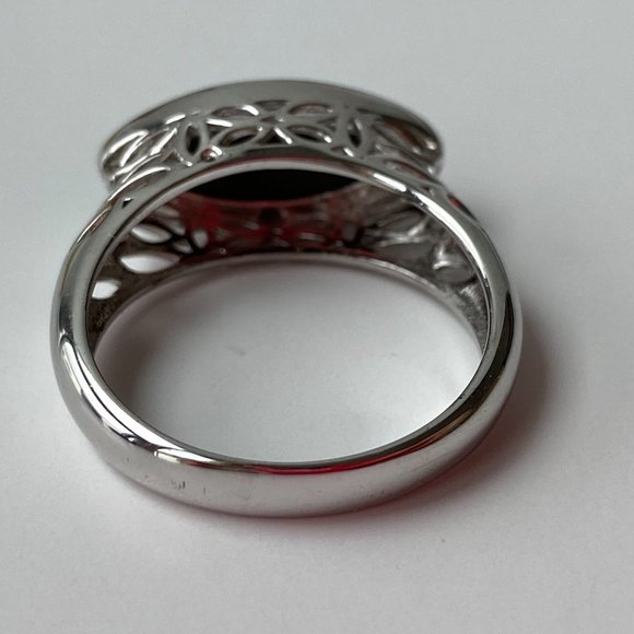 SOLD! Korite Ammolite Sterling Silver Ring - Sz. 8 - Picture 4 of 4